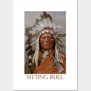 Portrait of Sitting Bull (1899) - Western Art by Henry Farny Posters and Art